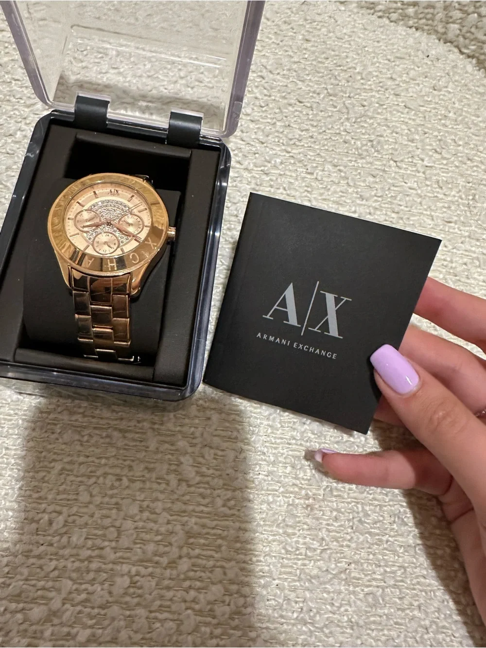 Armani Exchange Gold Tone Men's Bracelet Watch